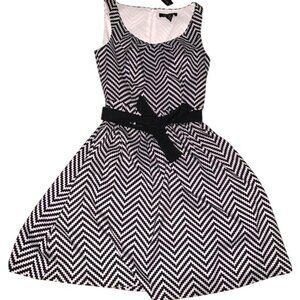 White House Black Market Chevron Print Sleeveless Dress Size 00 With Tags